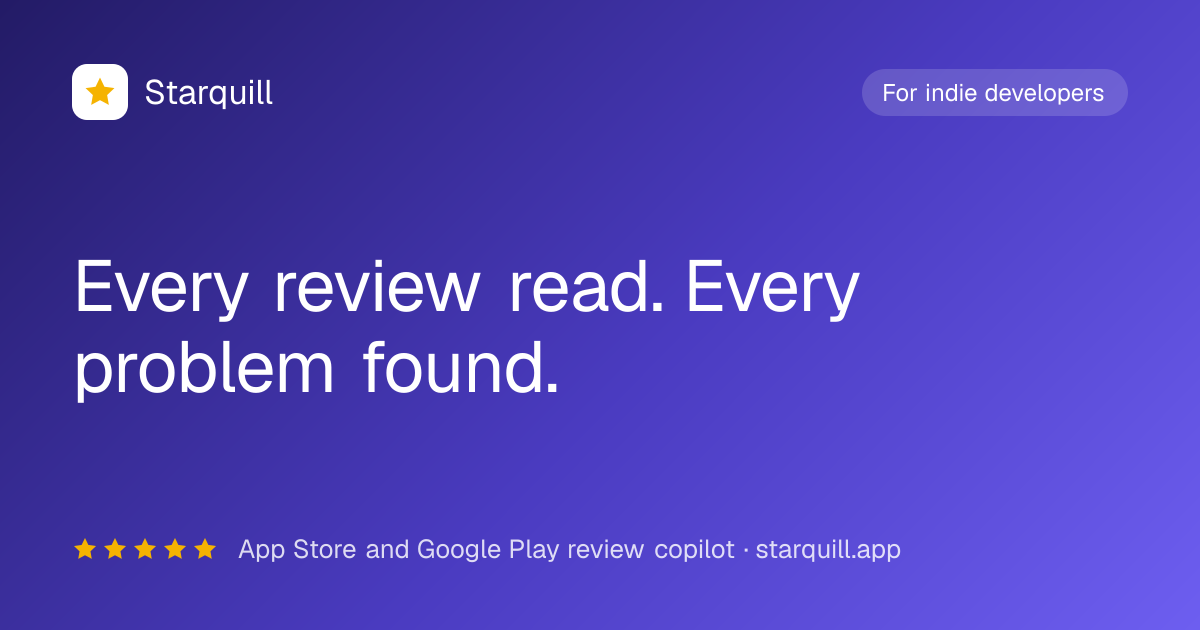 I kept missing 1★ reviews on my own apps, so I built a tool to read them all for me Solo dev from 